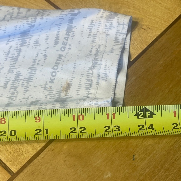 Koofin Performance Hooded Fishing Shirt Size Large White and Gray Long Sleeve - Picture 10 of 15